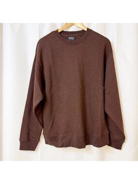 Brunette The Label Core Crew French Press Brown L/XL NWT
